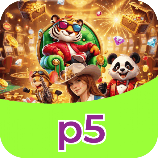 Interface do aplicativo p5 mostrando jogos disponíveis no iOS e Android